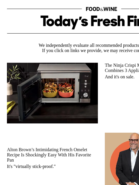 foodandwine newsletter: Alton Brown’s Favorite Pan Makes French Omelets a ...