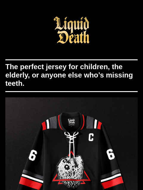 The perfect jersey for children, the elderly, or anyone else who's missing teeth. ͏ ͏ ͏ ͏ ͏ ͏ ͏ ͏ ͏ ͏ ͏ ͏ ͏ ͏ ͏ ͏ ͏ ͏ ͏ ͏ ͏ ͏ ͏ ͏ ͏ ͏ ͏ ͏ ͏ ͏ ͏ ͏ ͏ ͏ ͏ ͏ ͏ ͏ ͏ ͏ ͏ ͏ ͏ ͏ ͏ ͏ ͏ ͏ ͏ ͏ ͏ ͏ ͏ ͏ ͏ ͏ ͏ ͏