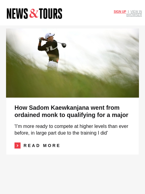 golfdigest newsletter: Popular PGA Tour caddie returns with new player
