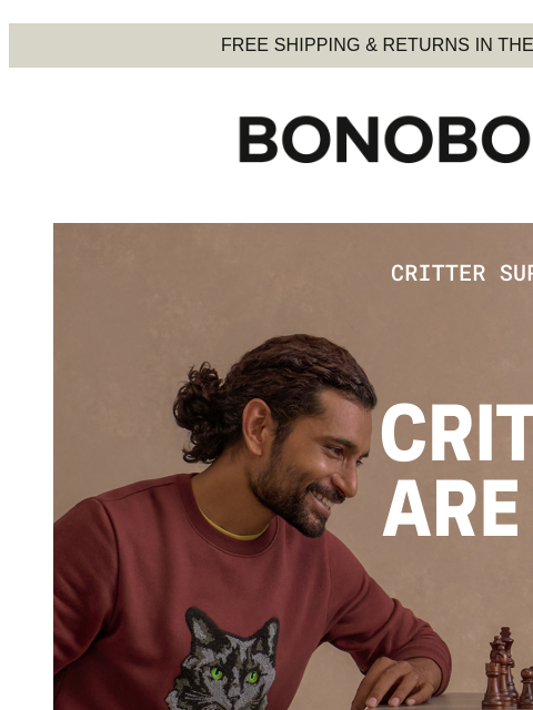 bonobos newsletter: The Season’s Critter Crews Are Here