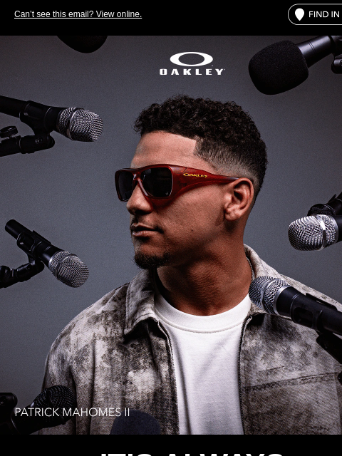 oakley newsletter: Meet the Patrick Mahomes II Signature Series Colle...