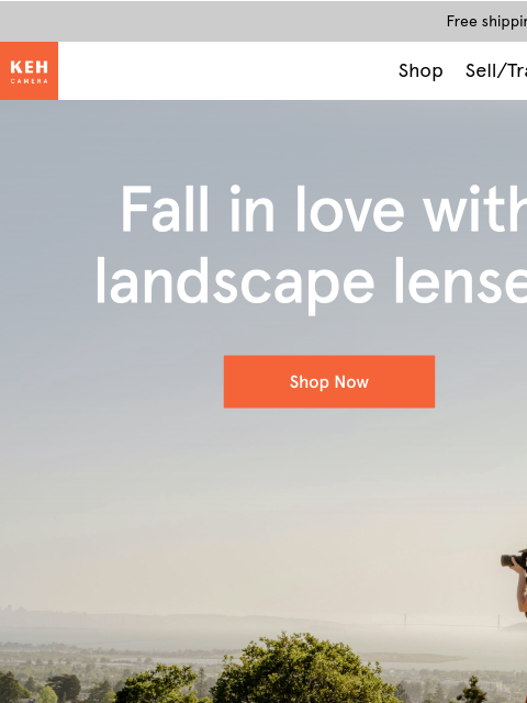 keh newsletter: Fall in love with landscape lenses 🧡