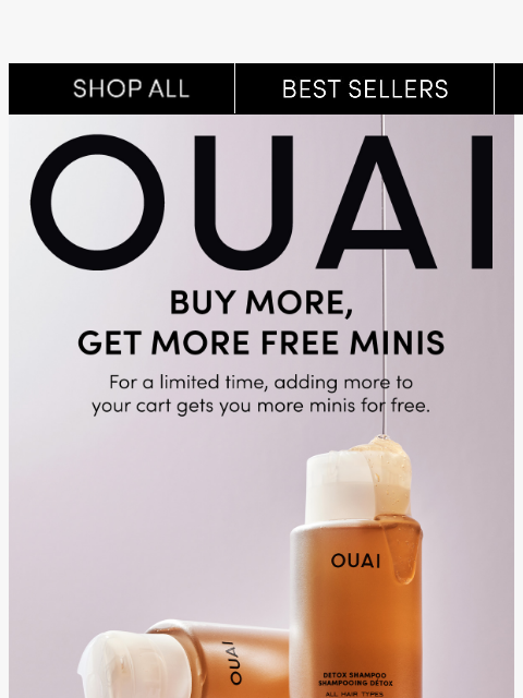 theouai newsletter: Buy more, get more FREE minis