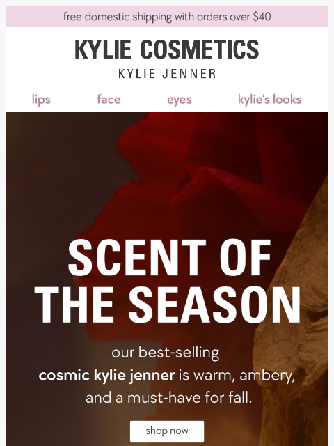 kyliecosmetics newsletter: your go-to fall scent ✨