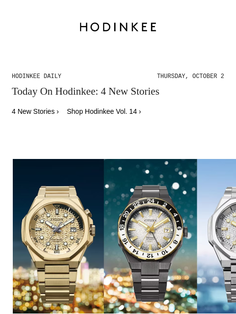 hodinkee newsletter: Hodinkee Daily | 10/02/2025