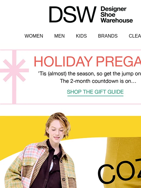 dsw newsletter: IT’S BAAAACK: UGG (+ 2X points)