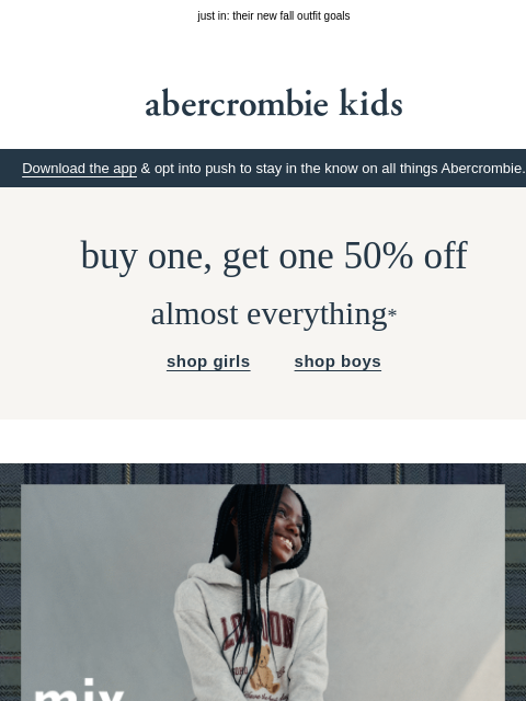 abercrombie newsletter: comfy matching sets 🤝 the coolest season