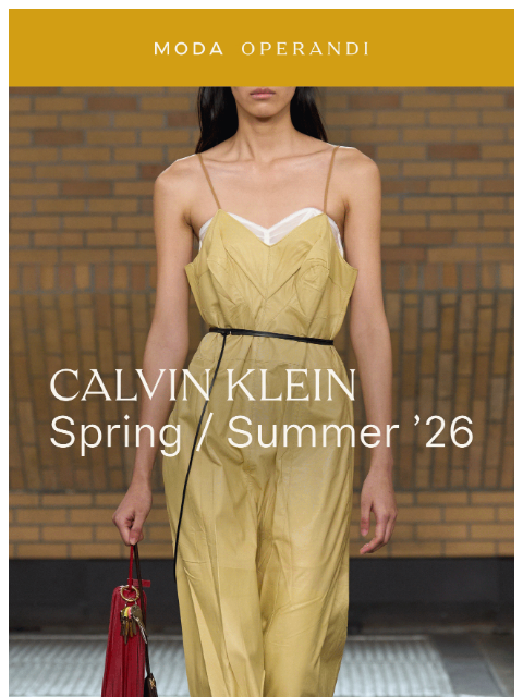 modaoperandi newsletter: What’s next for CALVIN KLEIN