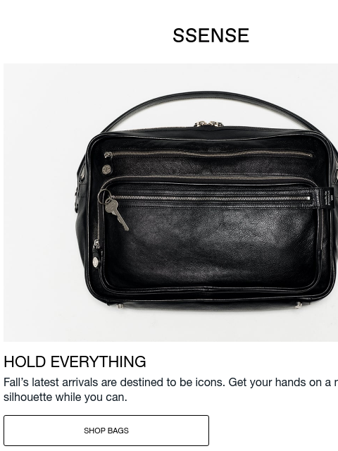 ssense newsletter: Carry One of These This Spring