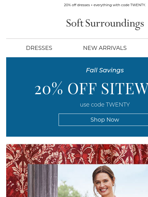 softsurroundings newsletter: Dresses Made for the Moment