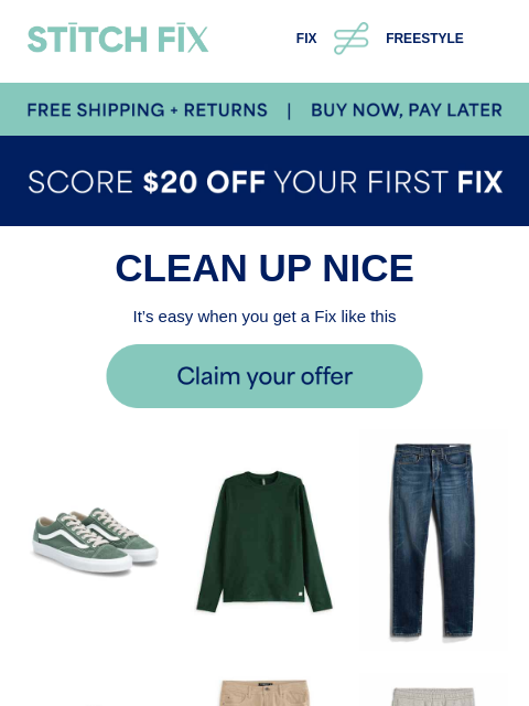 stitchfix newsletter: Your closet could use a win
