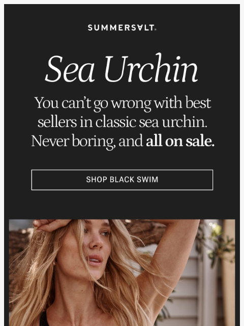 summersalt newsletter: Your fave classic color 🖤