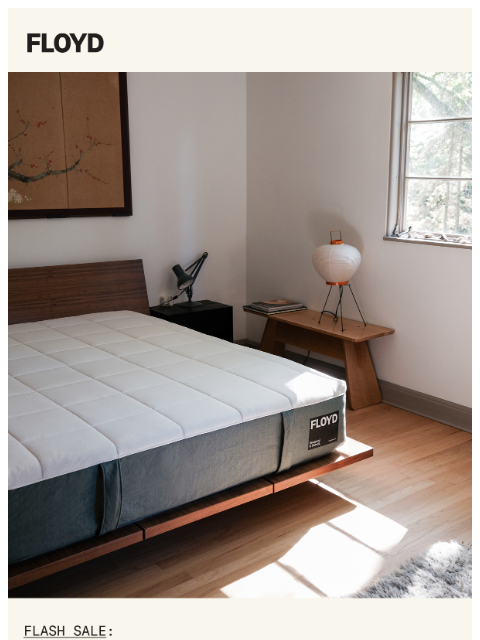 floydhome newsletter: Buy a bed frame, get a mattress on us