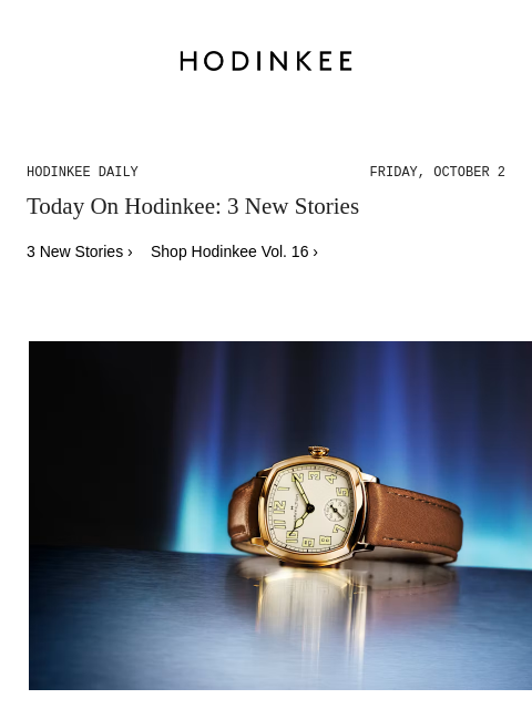 hodinkee newsletter: Hodinkee Daily | 10/02/2026