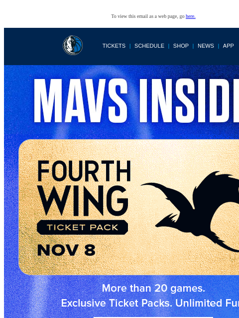 mavsmail newsletter: Mavs Insider Newsletter