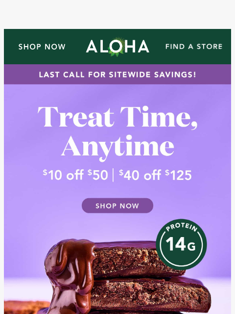 aloha newsletter: Last day for up to $40 off