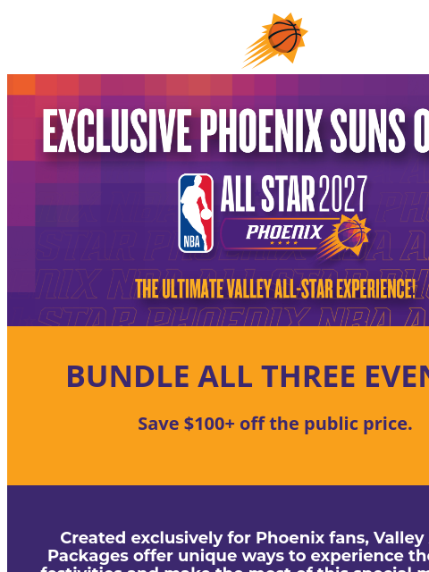 suns newsletter: Your Exclusive NBA All-Star Presale Access!