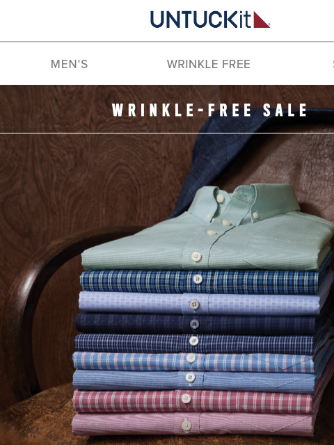 untuckit newsletter: Wrinkle-Free Styles On Sale!