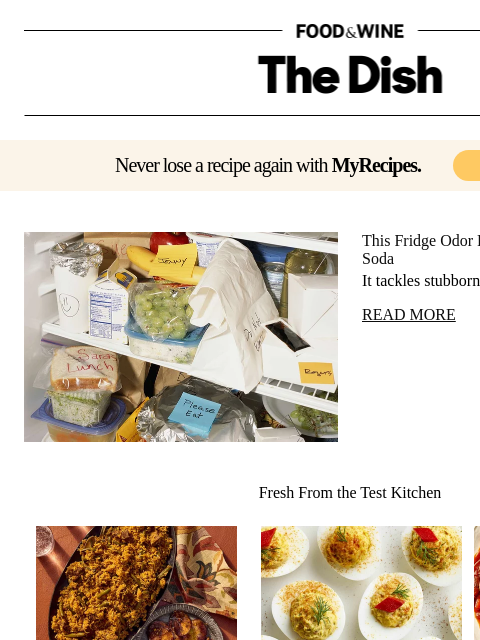 foodandwine newsletter: This Fridge Odor Fix Works Better Than Baking Soda