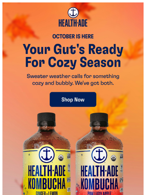 health-ade newsletter: Cozy season has arrived 🍁
