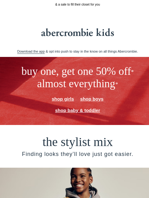 abercrombie newsletter: new arrivals, all yeses