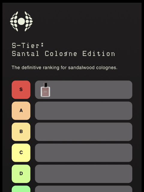 hawthorne newsletter: Sandalwood Cologne S-Tier Rankings