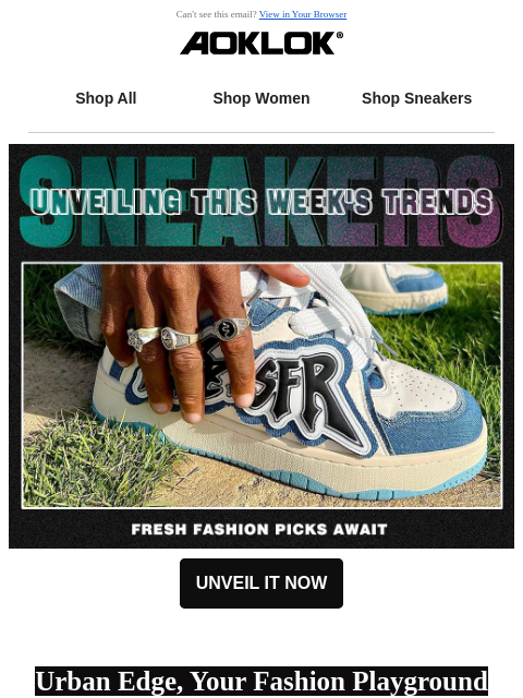 Can't see this email? View in Your Browser Shop All Shop Women Shop Sneakers UNVEIL IT NOW Urban Edge, Your Fashion Playground Image of DF |Ripped Portrait Patch Embroidered Jeans DF |Ripped