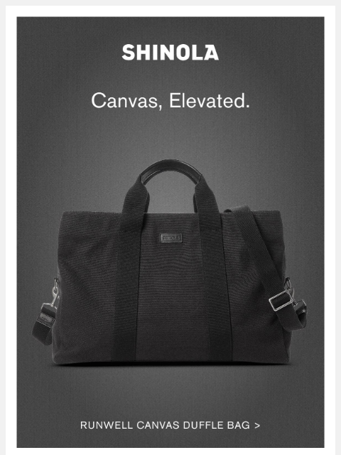 shinola newsletter: New in the Canvas Collection