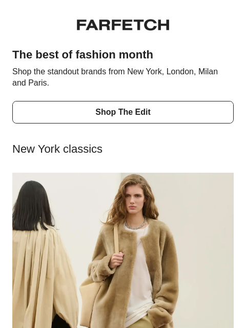 farfetch newsletter: Shop fashion month’s finest