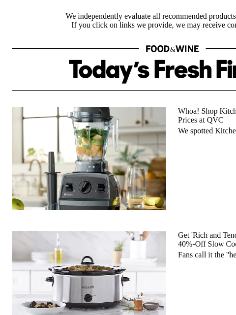 foodandwine newsletter: Score 40% Off the Slow Cooker Dubbed the 'Hero' of...