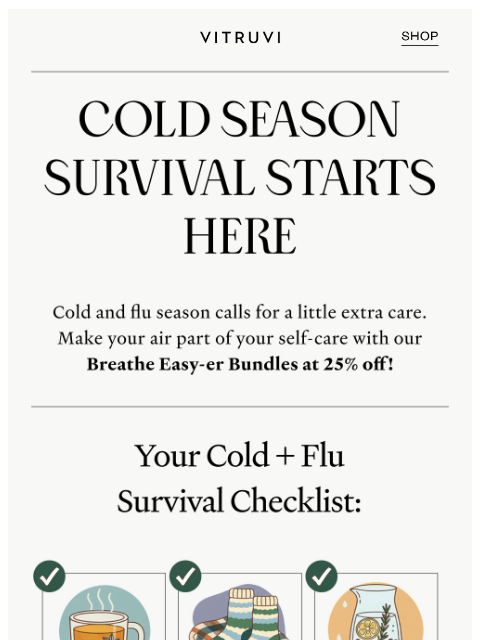 vitruvi newsletter: Breathe Easy-er With 25% Off Bundles 🧘‍♀️