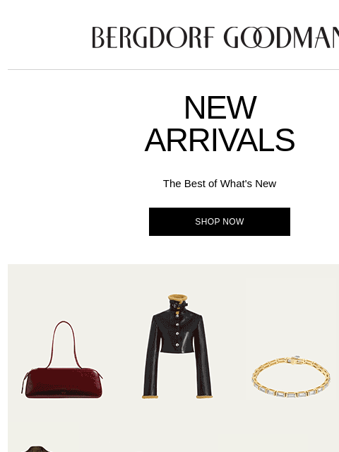 bergdorfgoodman newsletter: Newness Report: This Just In