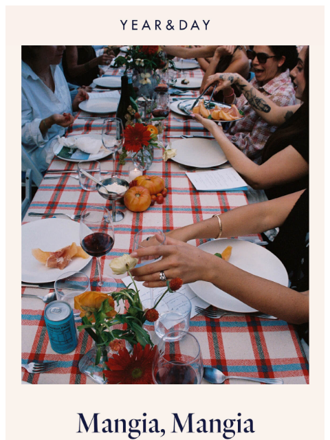 yearandday newsletter: Bring Italy to the table
