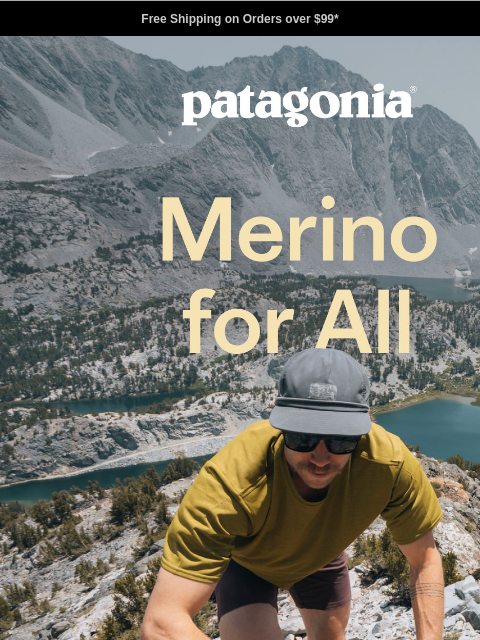 patagonia newsletter: A merino wool tech tee for all conditions