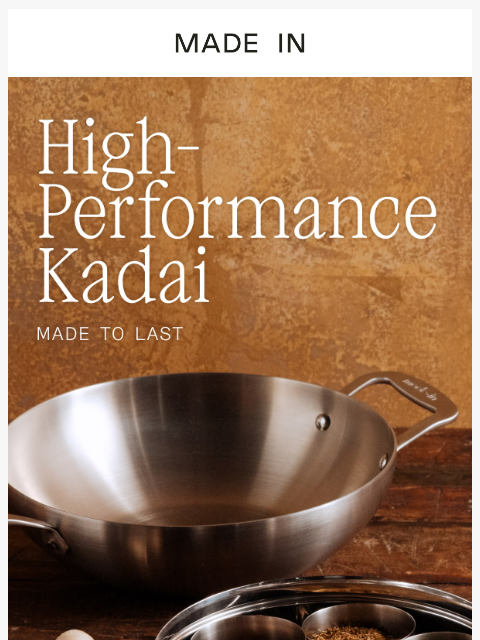 madeincookware newsletter: Our Kadai Is Back in Stock