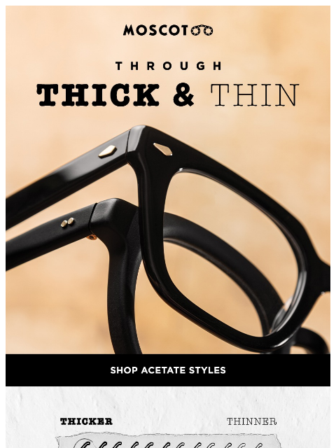 moscot newsletter: Bold or Understated?