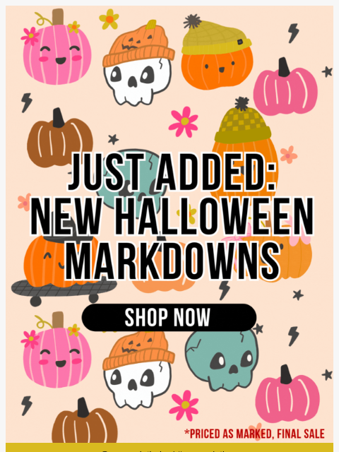 spearmintlove newsletter: Just Added: Fresh New Halloween Markdowns 👻