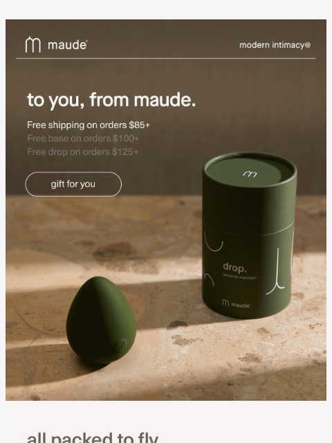 getmaude newsletter: a touch extra.