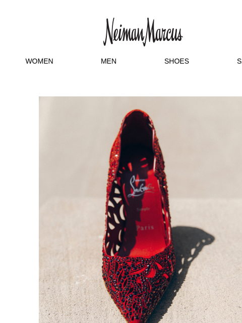 neimanmarcus newsletter: Christian Louboutin’s Lasera Strass pump