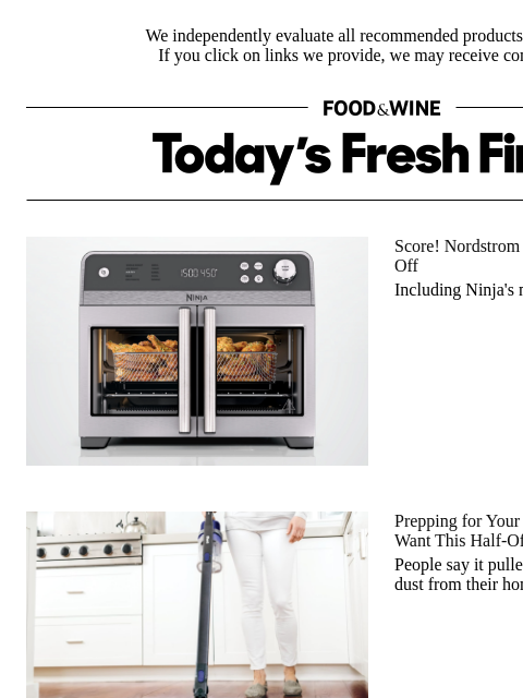foodandwine newsletter: Prepping for a Dinner Party? You'll Want This Half...