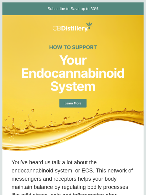 thecbdistillery newsletter: What affects your ECS, and what can you do about i...