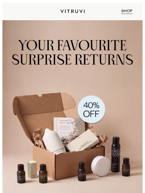 vitruvi newsletter: Back By Popular Demand: Mystery Box 📦