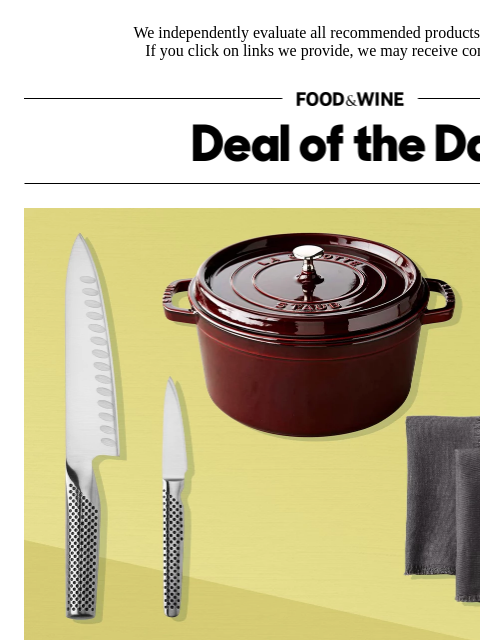 foodandwine newsletter: Score Top Kitchen Picks for Less at Williams Sonom...