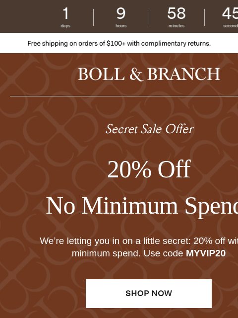 bollandbranch newsletter: The sale offer no one else is getting →