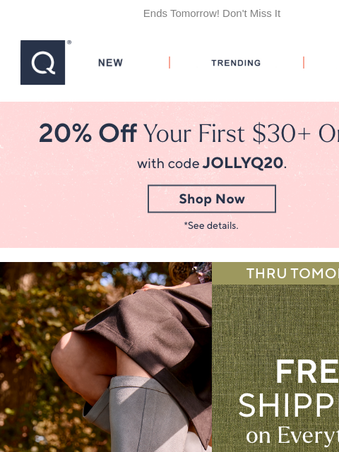 qvcemail newsletter: Free Shipping & Lowest Prices of the Season