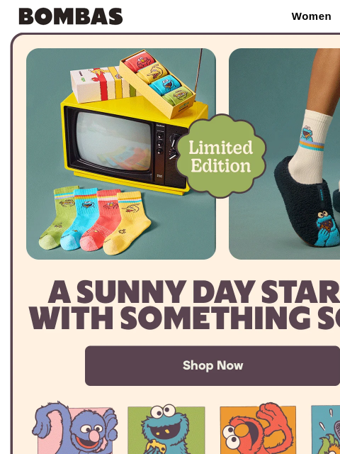 bombas newsletter: NEW: Welcome Back to Sesame Street