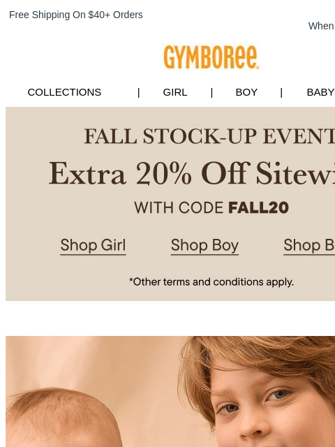 gymboree newsletter: Inside: Pumpkin Fairisle, Cozy Sweaters + Soft Cor...