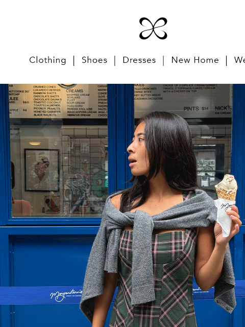 anthropologie newsletter: how we're styling plaid minis.