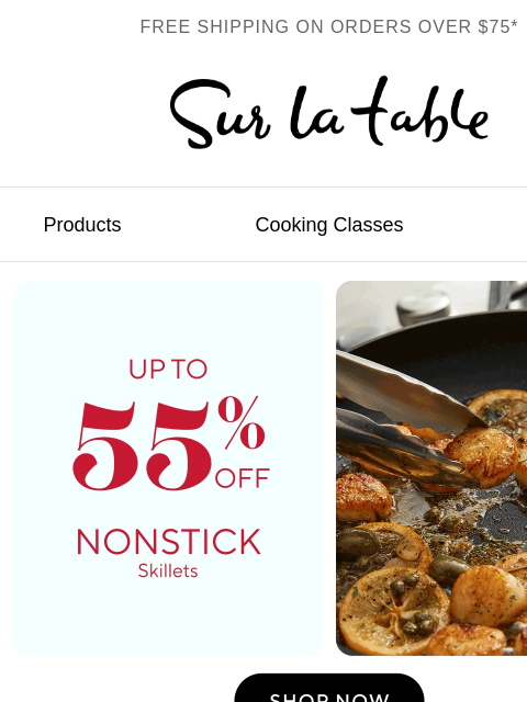 surlatable newsletter: Nonstick, now for way less.
