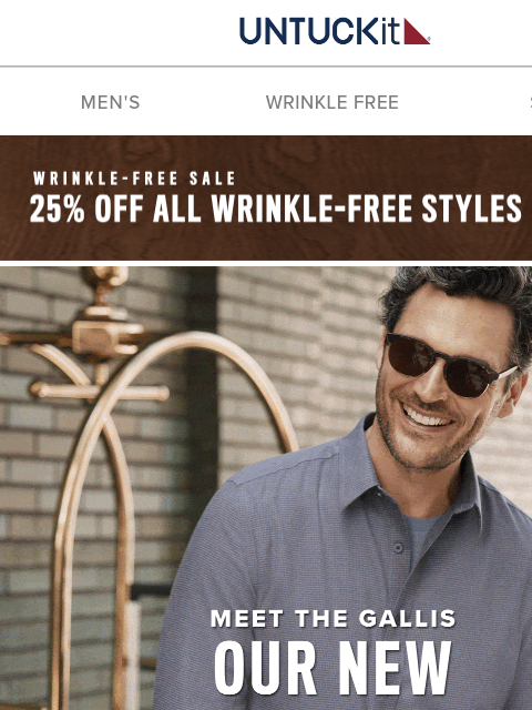 untuckit newsletter: Now $87: All-New (Textured) Wrinkle-Free On Sale